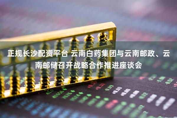 正规长沙配资平台 云南白药集团与云南邮政、云南邮储召开战略合作推进座谈会