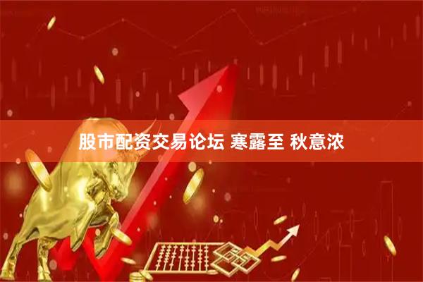 股市配资交易论坛 寒露至 秋意浓